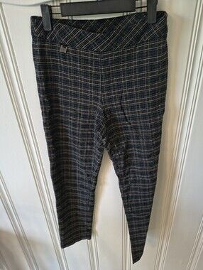 Slim-Sation by Multiples Plaid Pants Size 8